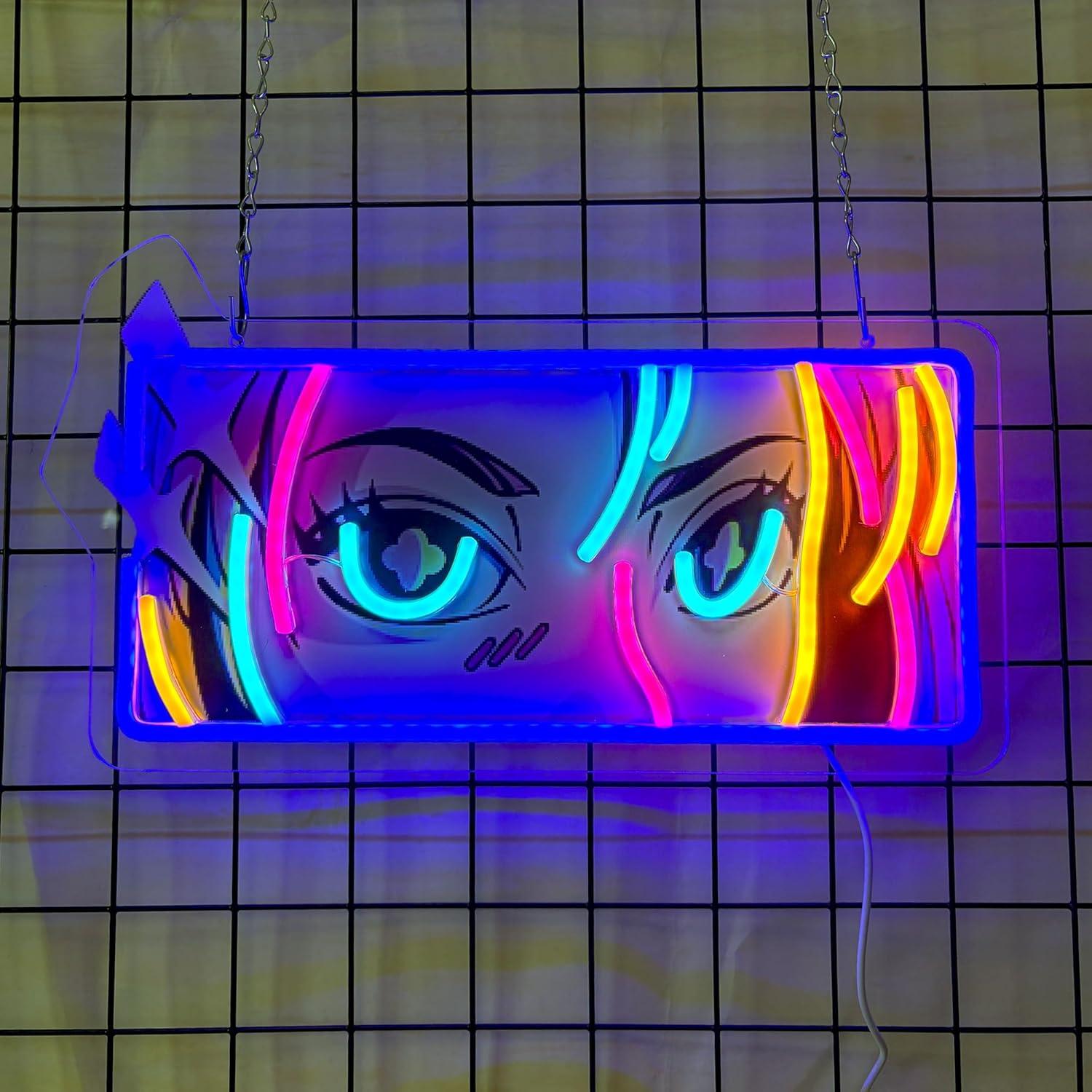 Wall Decor Lighting - Passionate Eyes Neon Sign USB Dimmable