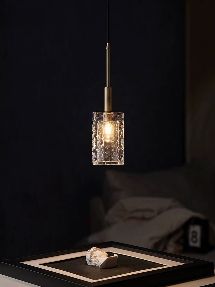 Lava Lamp Desktop - Modern Crystal Pendant Lamp Gold Creative