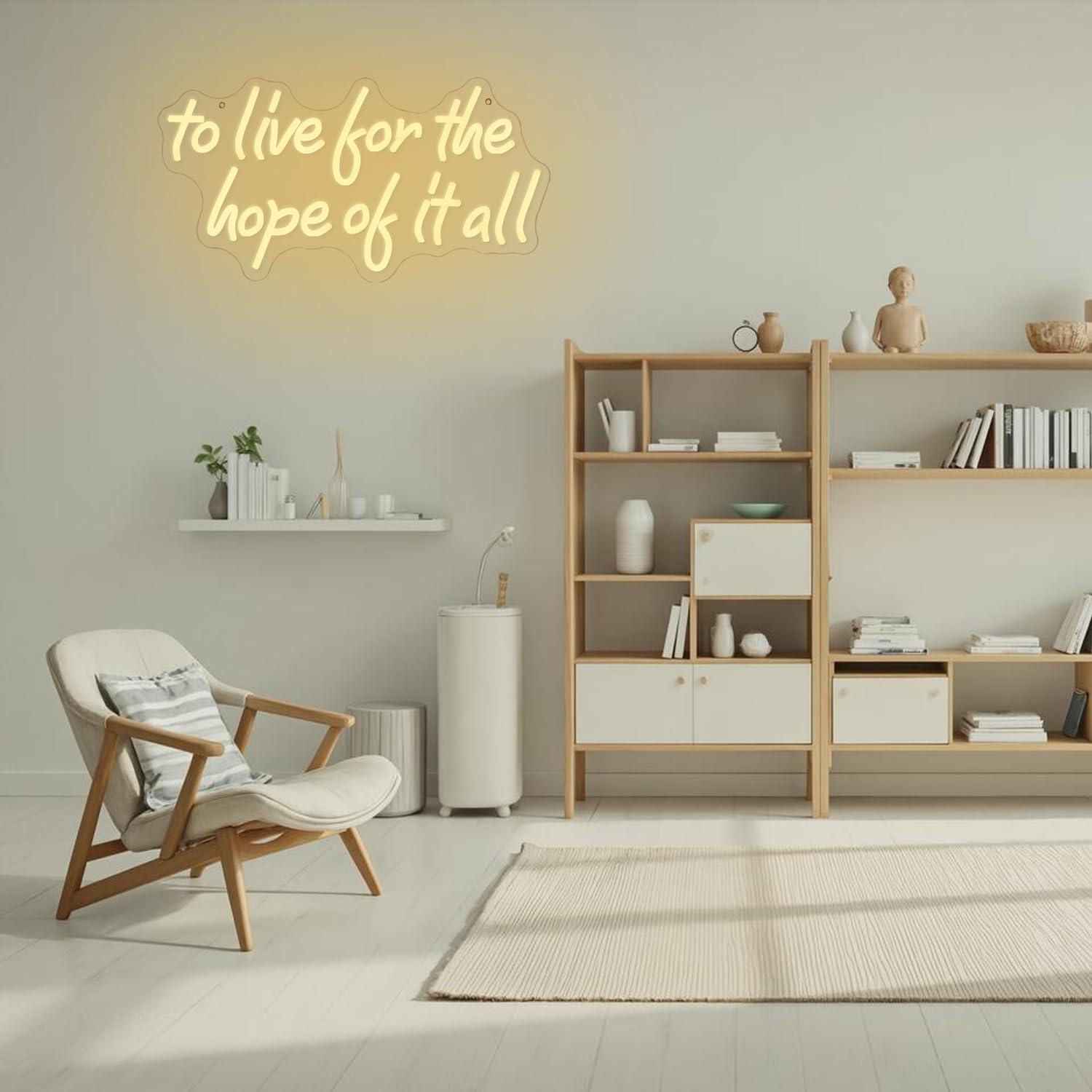 To Live For The Hope Of It All - Wall Decor Lighting ulasan dan harga