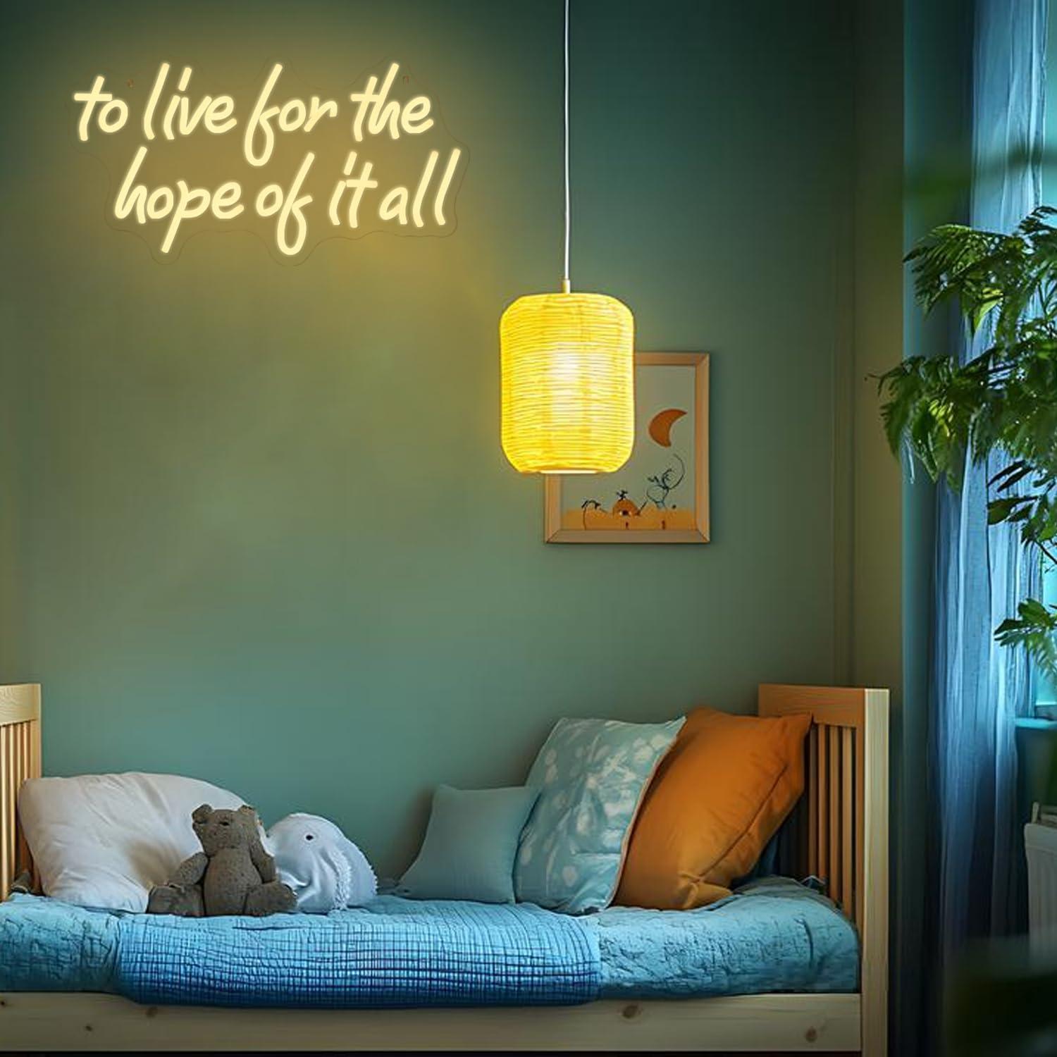 To Live For The Hope Of It All - Wall Decor Lighting ulasan dan harga