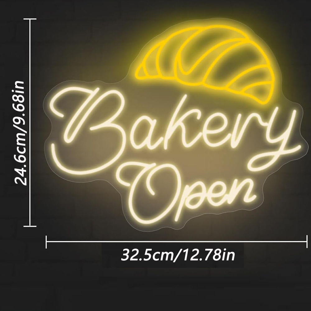 Bakery Open Neon Lights, Perfe - Bathroom Lighting Decor Ideas ulasan dan harga