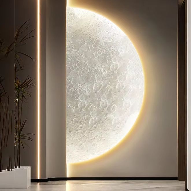 Moon entrance decoration paint - Wall Decor Lighting ulasan dan harga