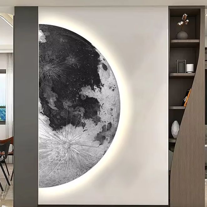 Moon entrance decoration paint - Wall Decor Lighting ulasan dan harga