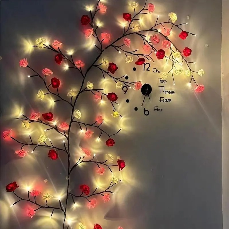 DIY Maple Leaf Rose Pendant US - Wall Decor Lighting ulasan dan harga