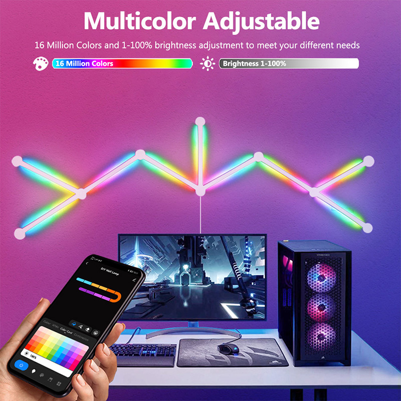 Smart RGB Wall Lamp, Bluetooth - Wall Decor Lighting ulasan dan harga