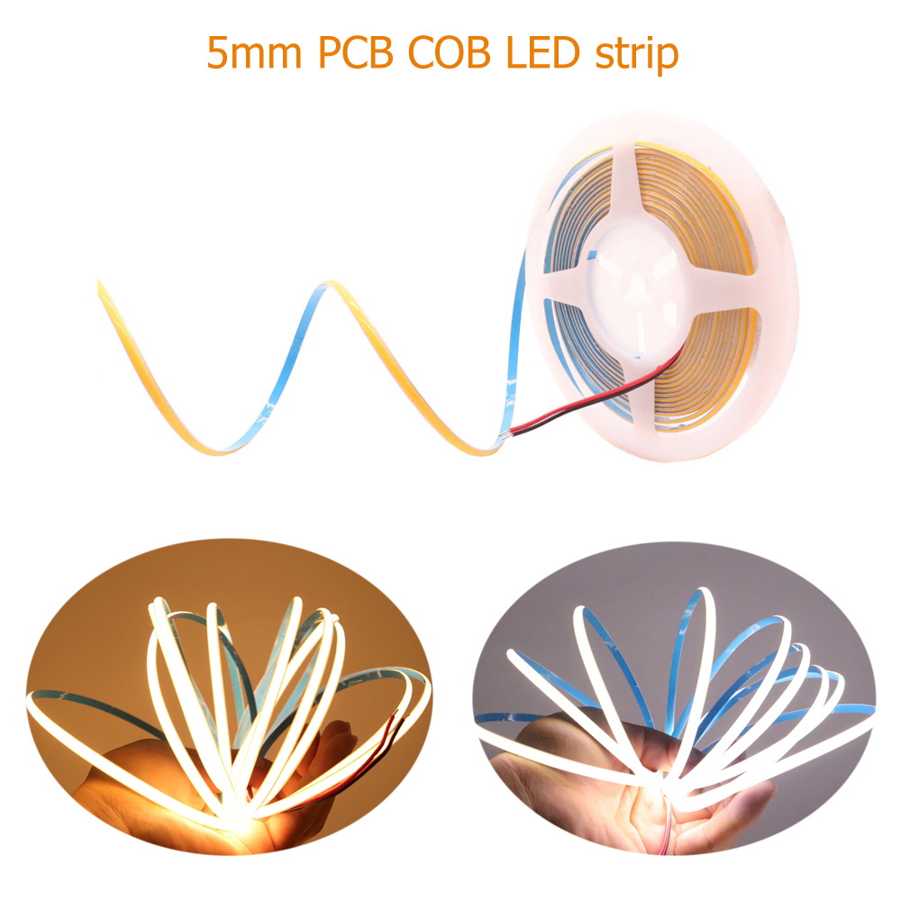 5mm  COB LED Strip 384LEDs/m S - Lighting Decor And More ulasan dan harga