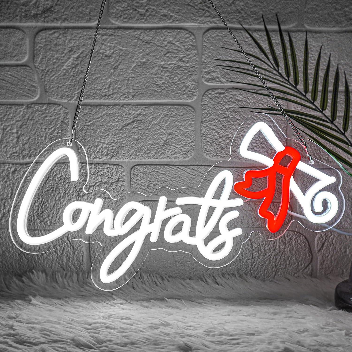 Congrats Graduation Neon Sign  - Wall Decor Lighting ulasan dan harga