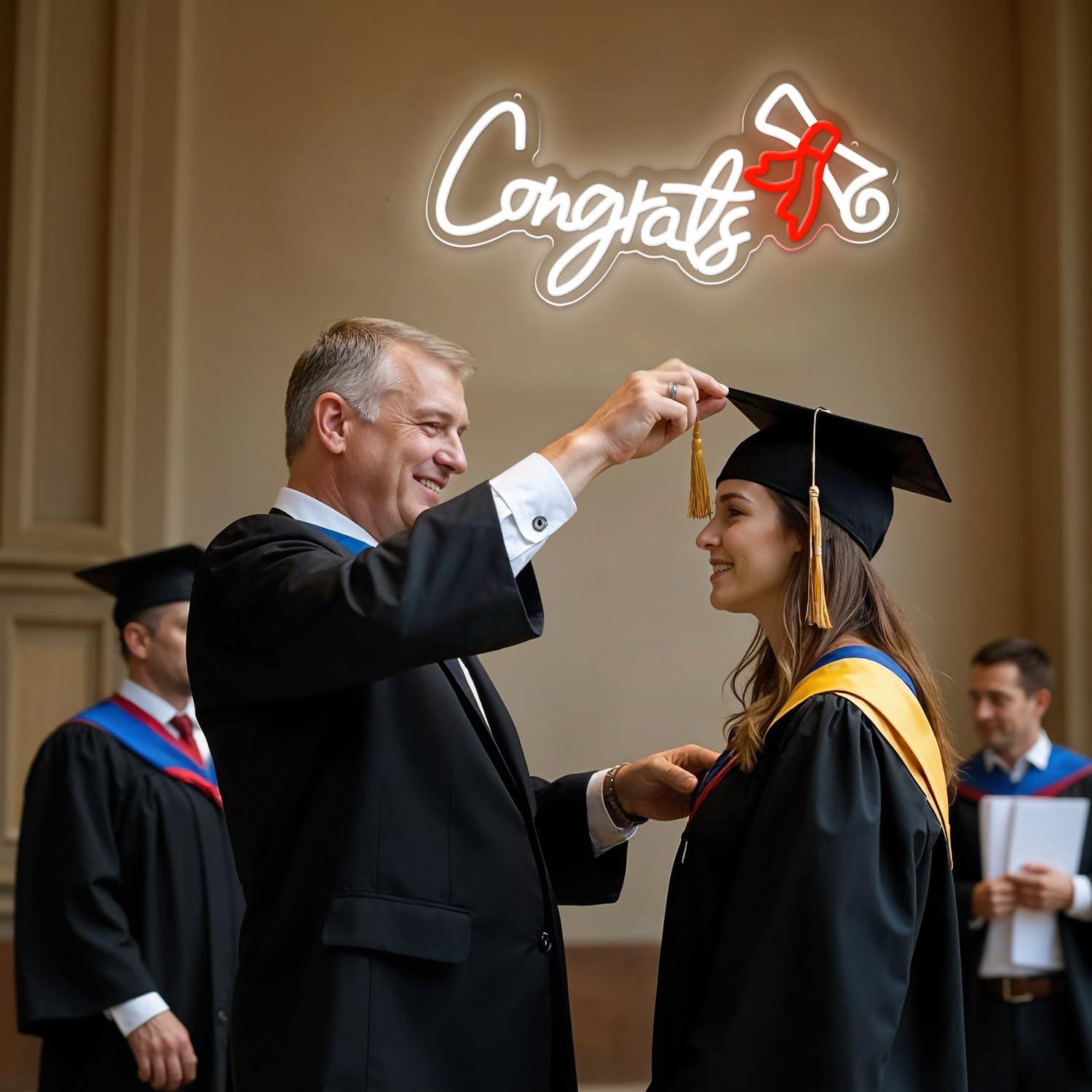 Congrats Graduation Neon Sign  - Wall Decor Lighting ulasan dan harga
