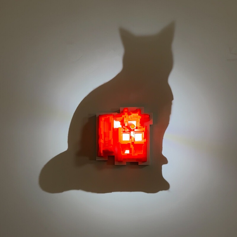 Dropshipping 3D Light Shadow N - Wall Decor Lighting ulasan dan harga