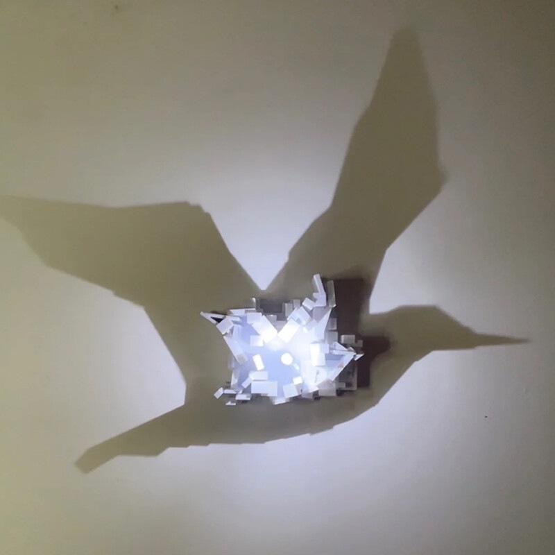 Dropshipping 3D Light Shadow N - Wall Decor Lighting ulasan dan harga