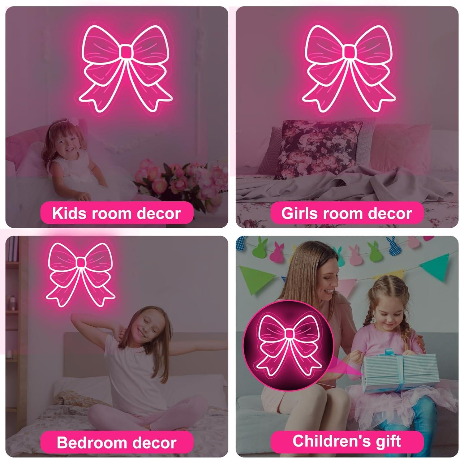 Bow Neon Signs USB Dimmable LE - Wall Decor Lighting ulasan dan harga