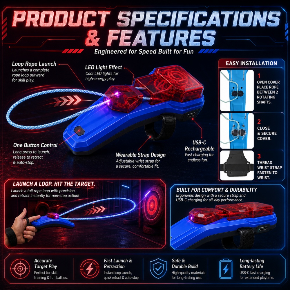 Rope Launcher Spider Web Shoot - Lighting & Home Decor Studio Photos ulasan dan harga