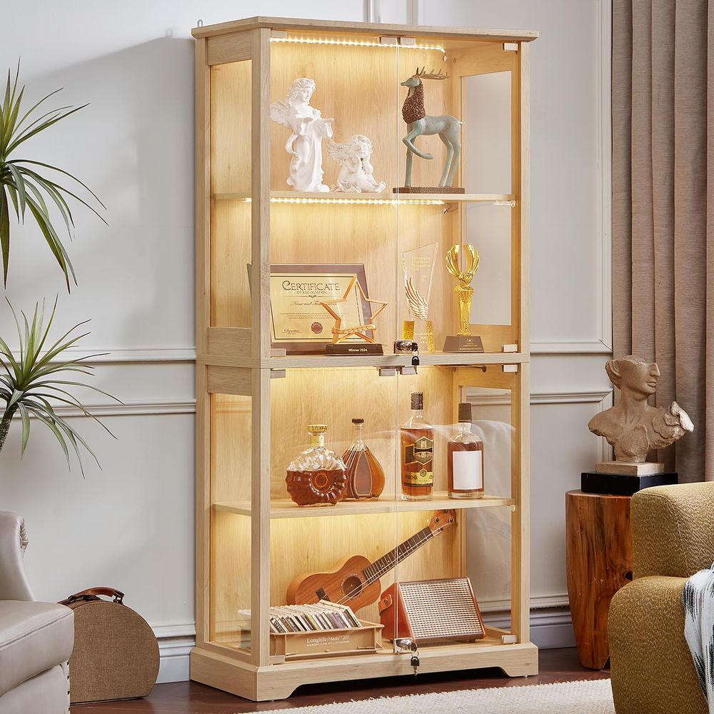 Farmhouse Glass Display Cabine - Lighting & Home Decor Studio Photos ulasan dan harga