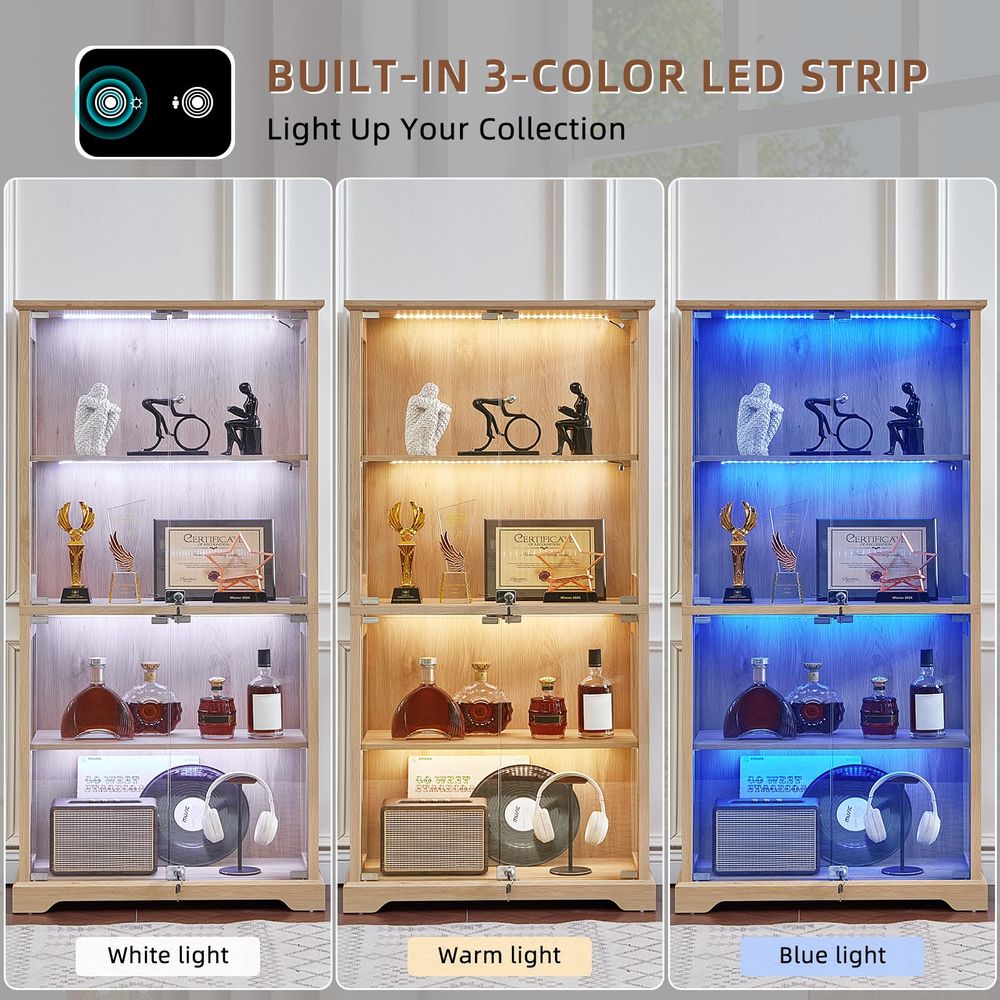 Farmhouse Glass Display Cabine - Lighting & Home Decor Studio Photos ulasan dan harga