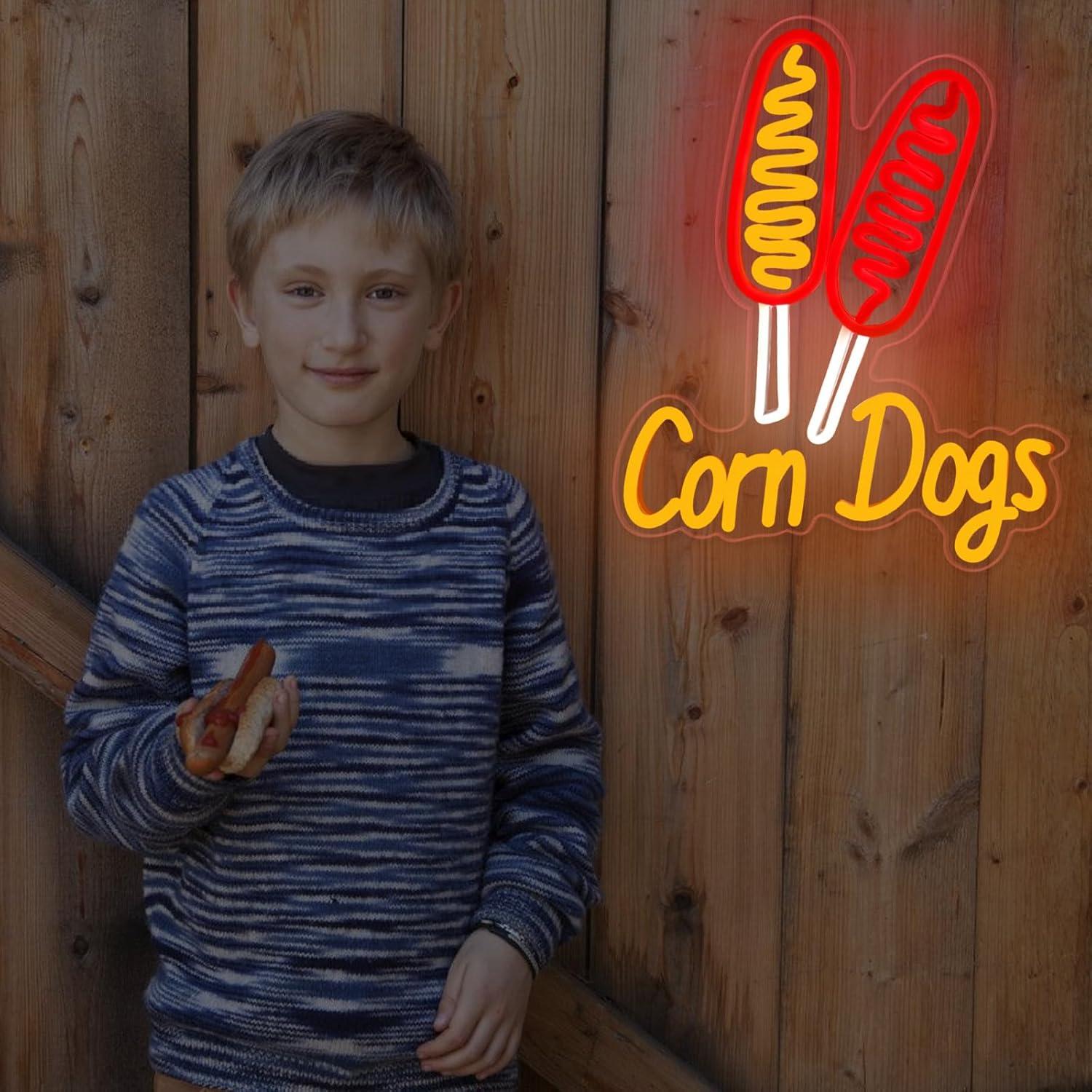 Corn Dog Neon Sign Snack USB D - Wall Decor Lighting ulasan dan harga